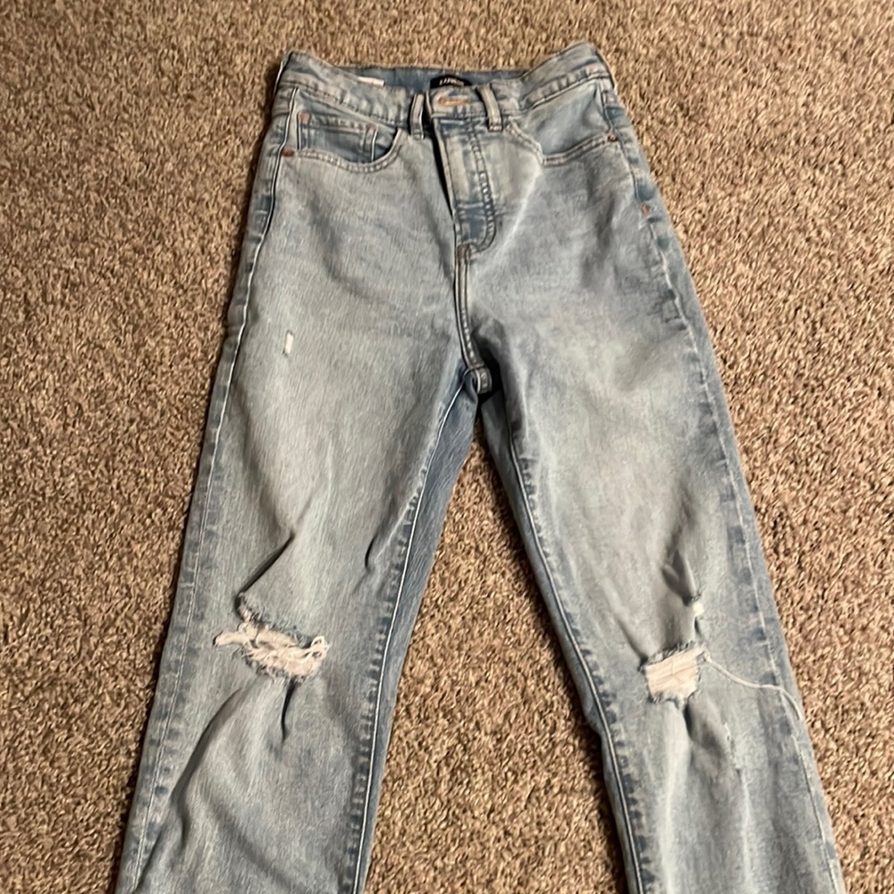Express super high rise Mom Jean